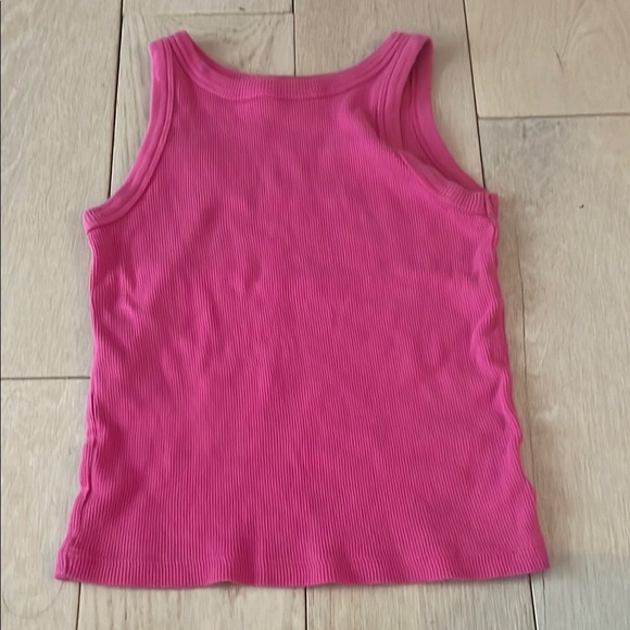 Pink Ribbed Tank Top - Picture 1 of 3